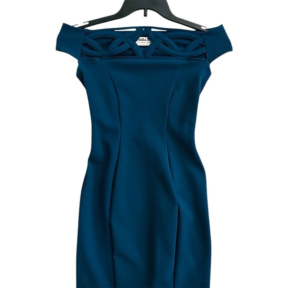 Chiara Boni La Petite Robe Blue Artico Tessie Gown Size 42 US 6 Mermaid Bodycon - Picture 7 of 16